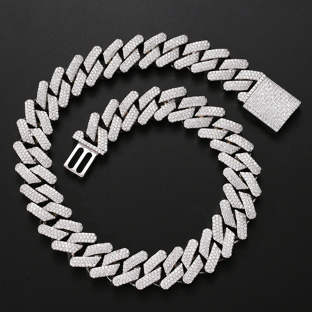 full zircon hip hop necklace