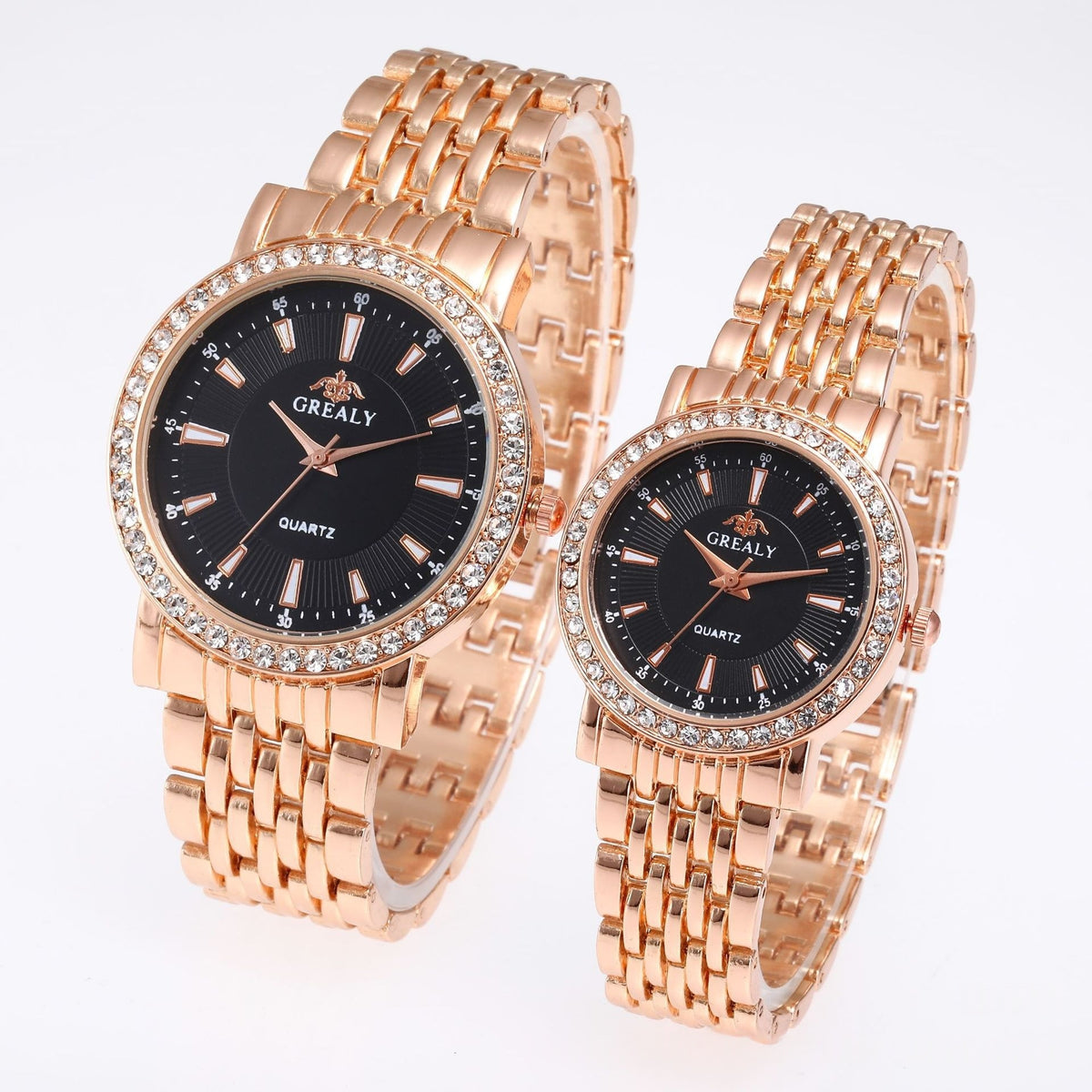 Quartz dress couple watches full set
