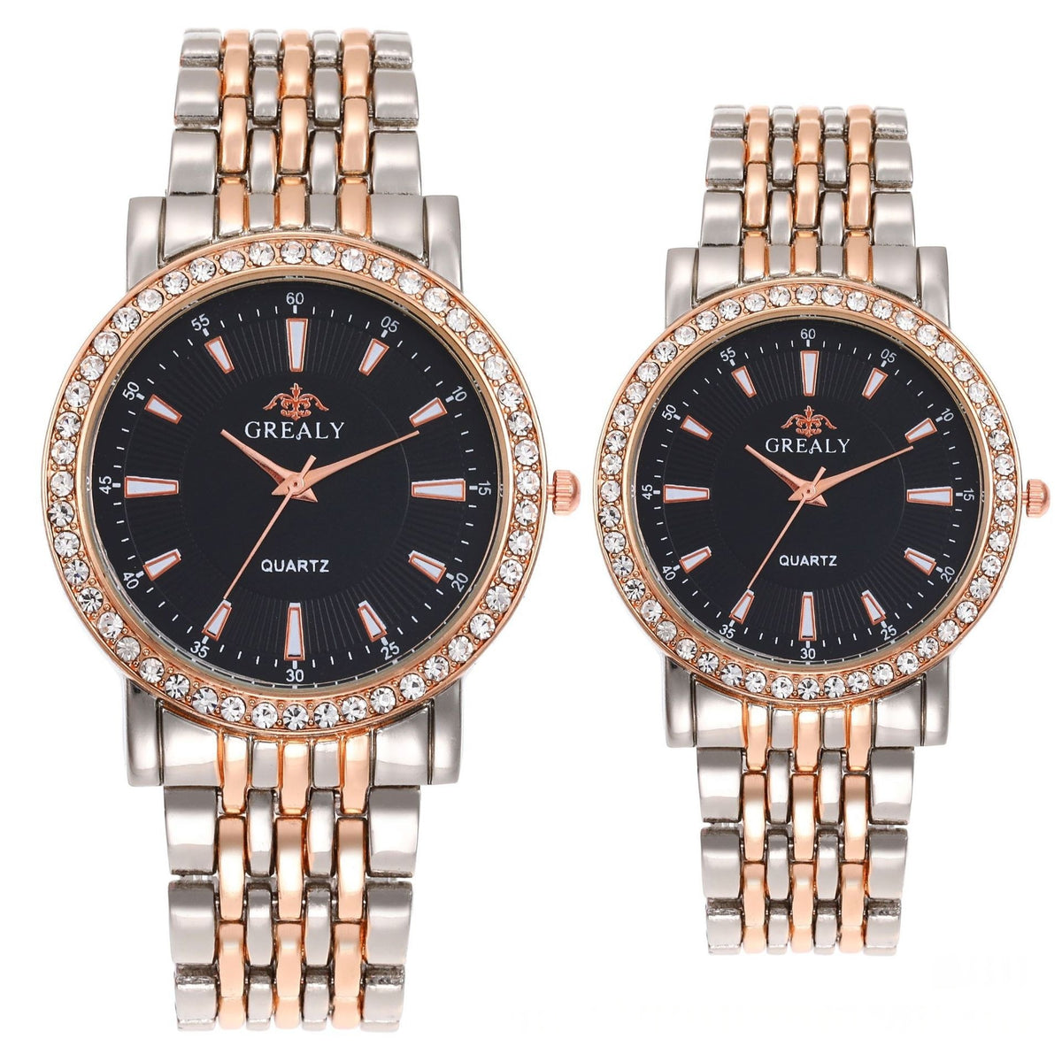 Quartz dress couple watches full set