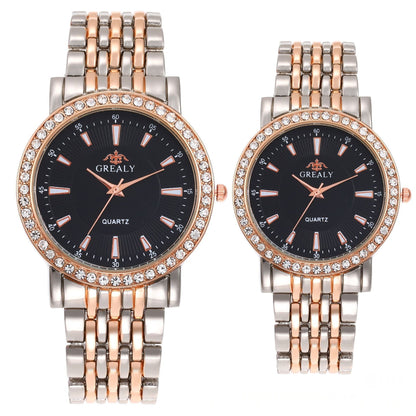 Quartz dress couple watches full set