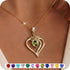 18K gold plated peridot birthstone necklace for women