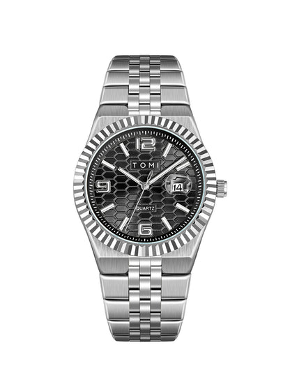 Fashionable minimalist mens watch
