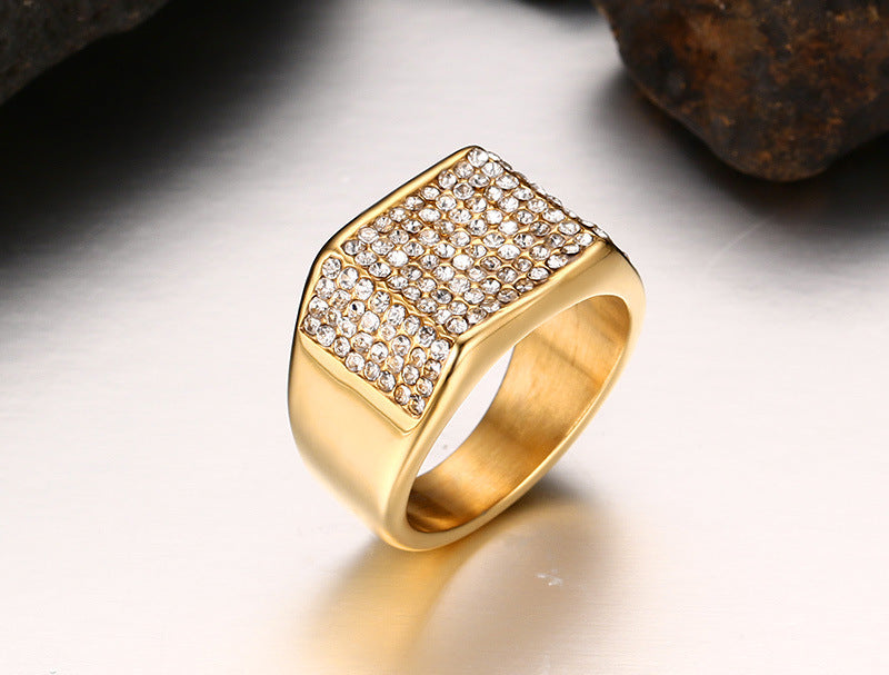 Titanium steel diamond men&