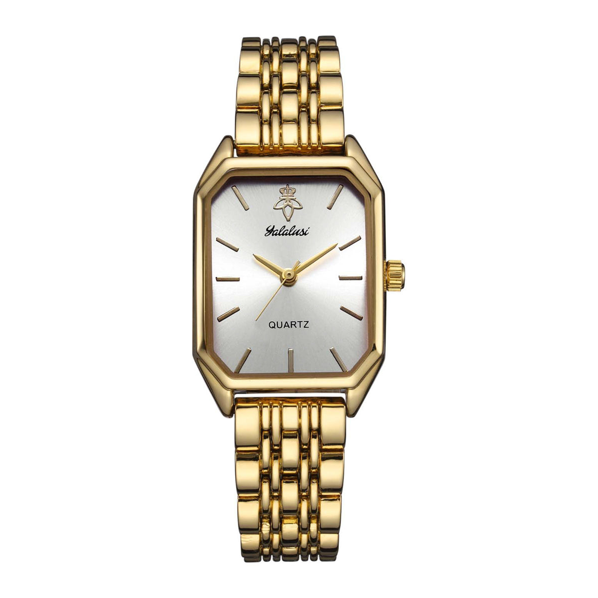 Square dial women's watch front view