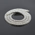 Alloy diamond 2 row hip hop necklace 