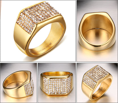 Titanium steel diamond men&