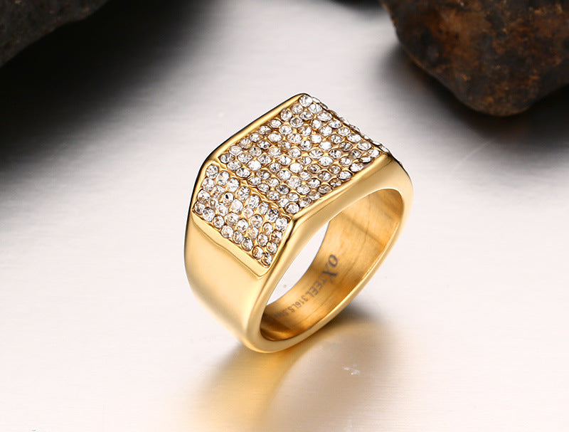 Titanium steel diamond men&