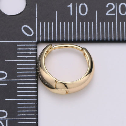24K Gold Filled Huggie Hoop Earrings – Minimalist Everyday Jewelry