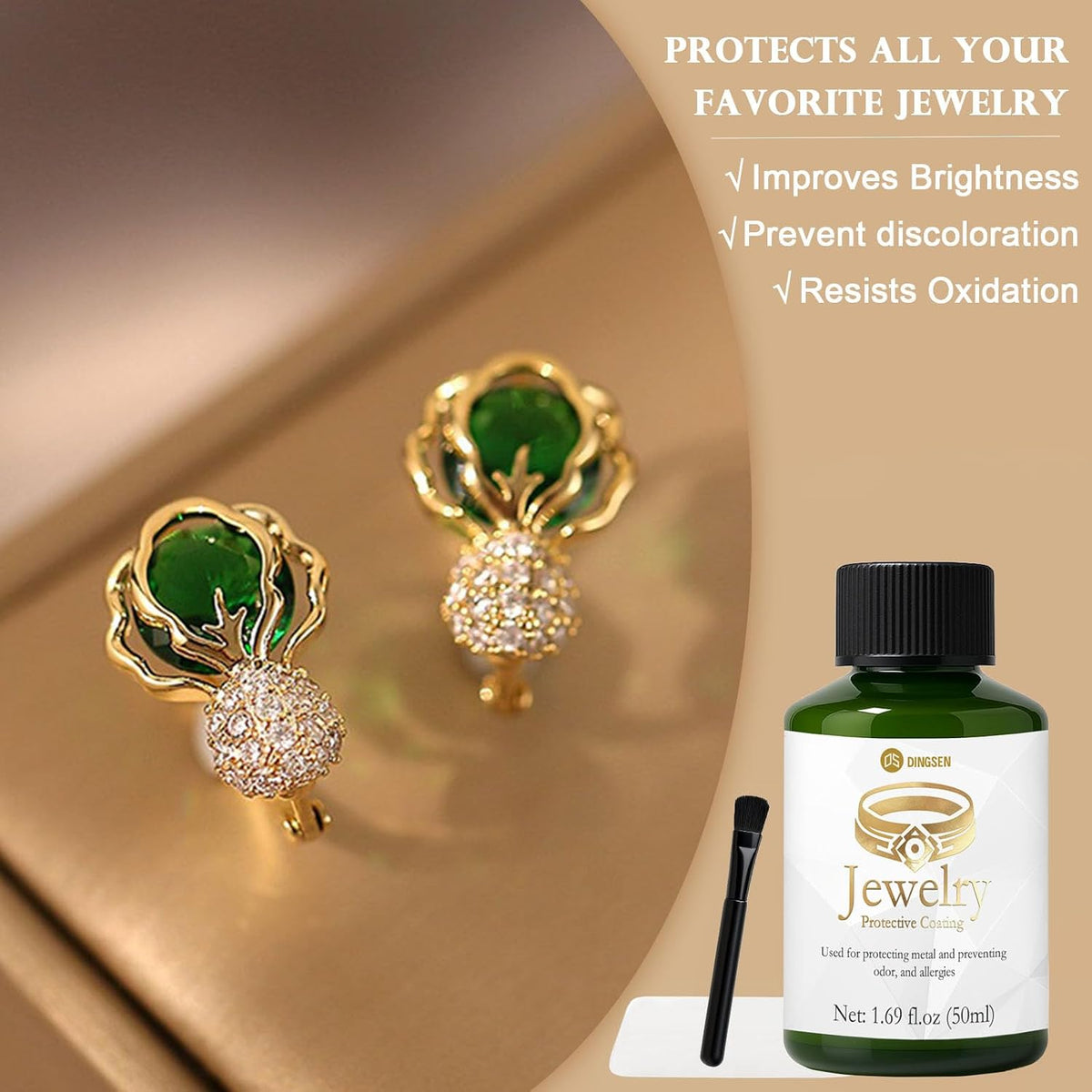 Jewelry protective coating anti tarnish kit 50ML bottle 