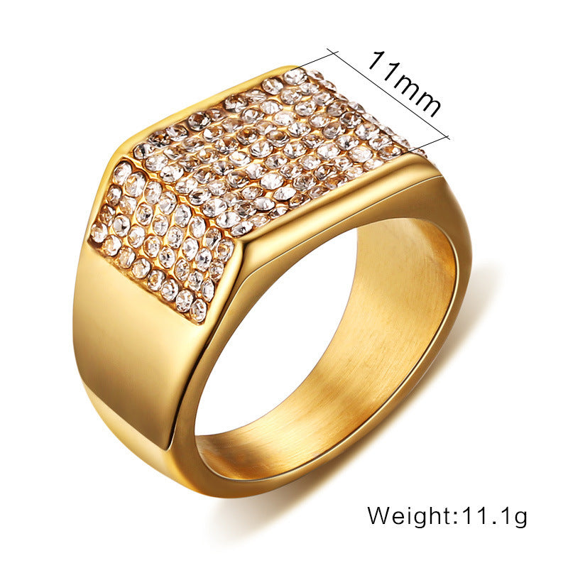 Titanium steel diamond men&