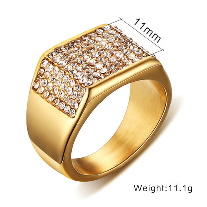 Titanium steel diamond men&