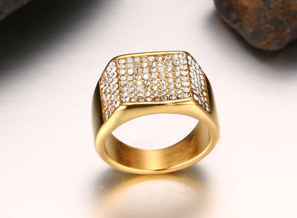 Titanium steel diamond men&