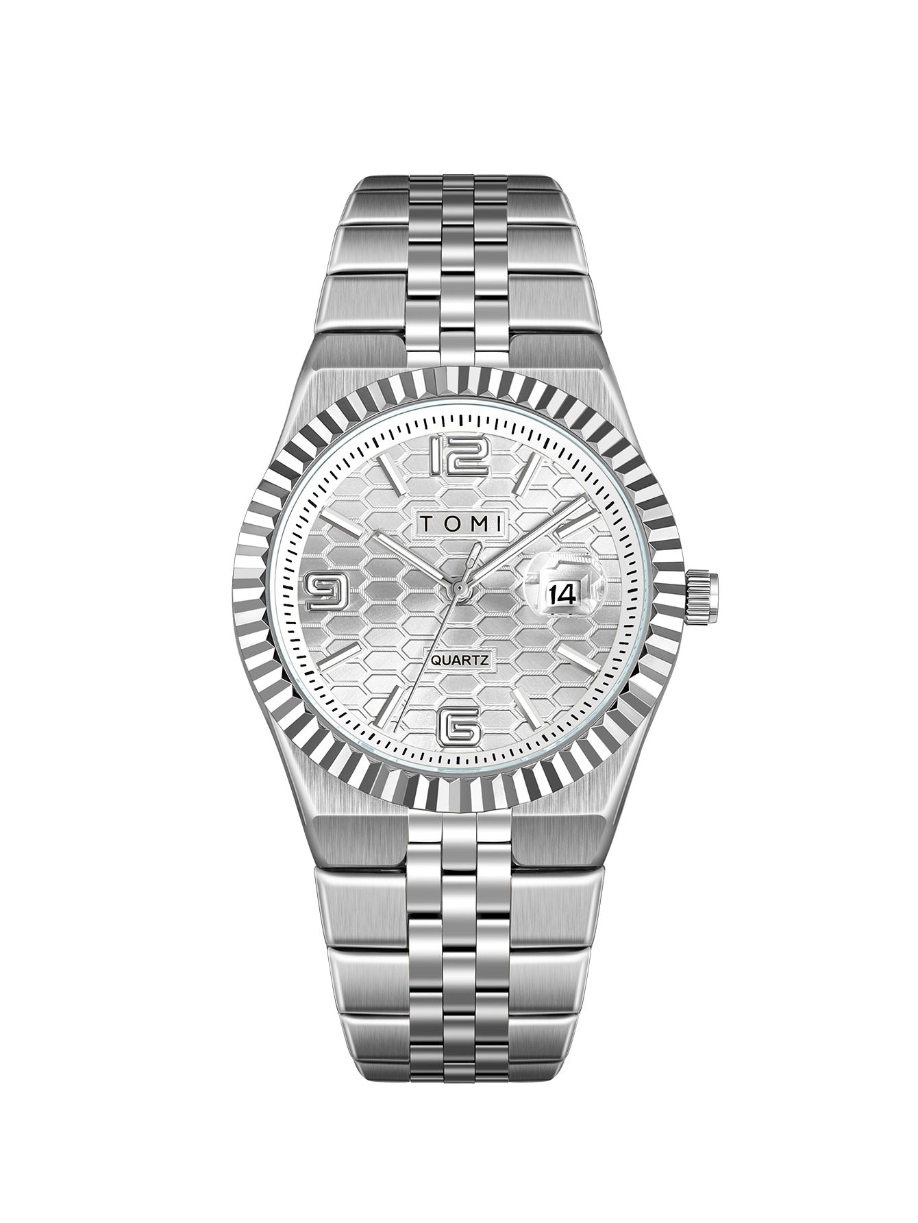 Fashionable minimalist mens watch