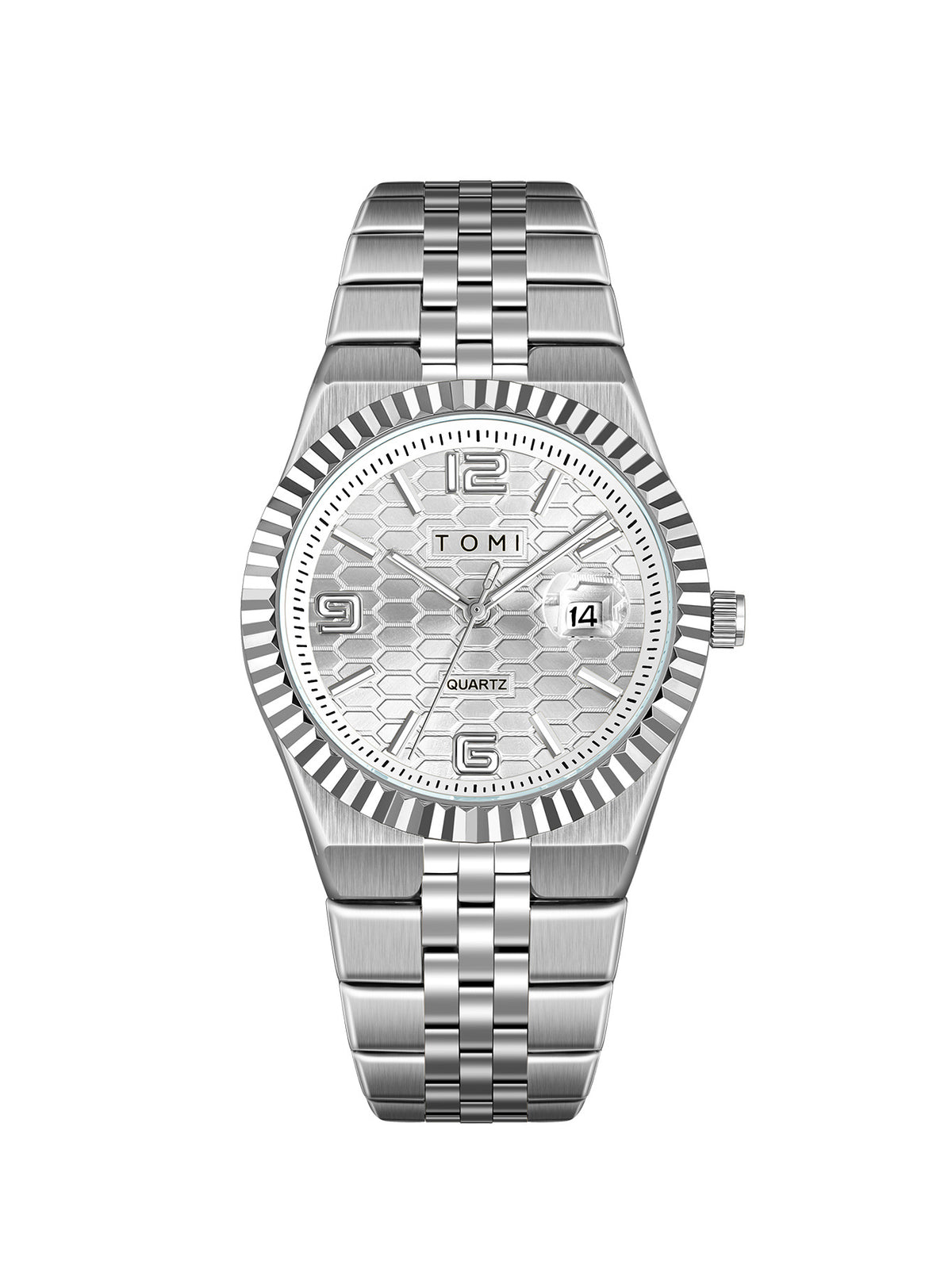Fashionable minimalist mens watch