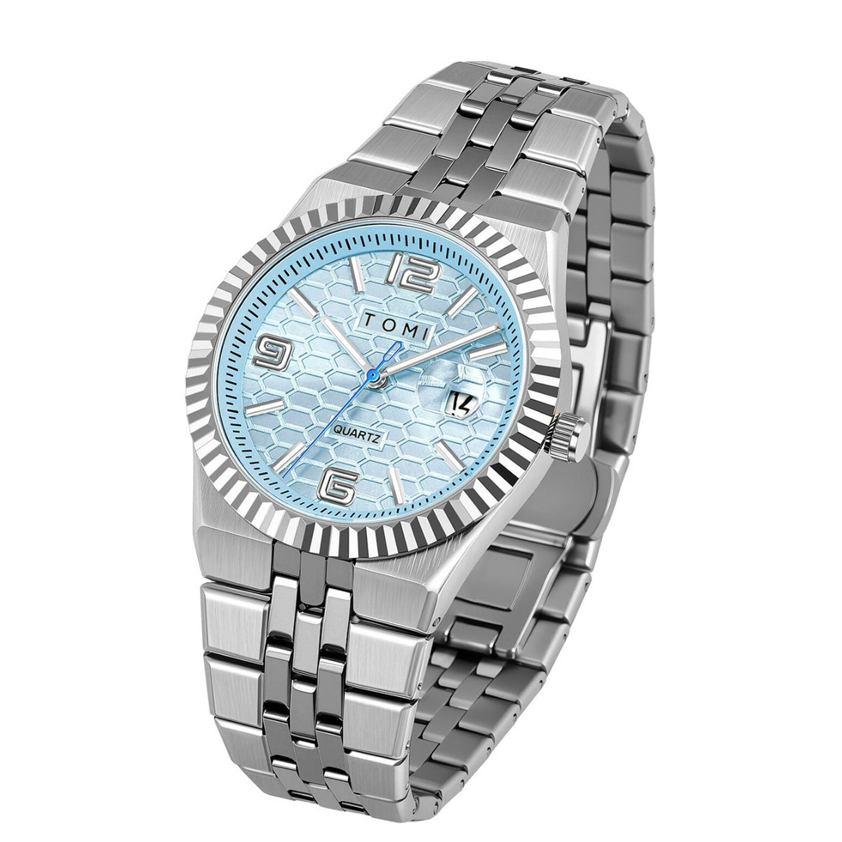 Fashionable minimalist mens watch