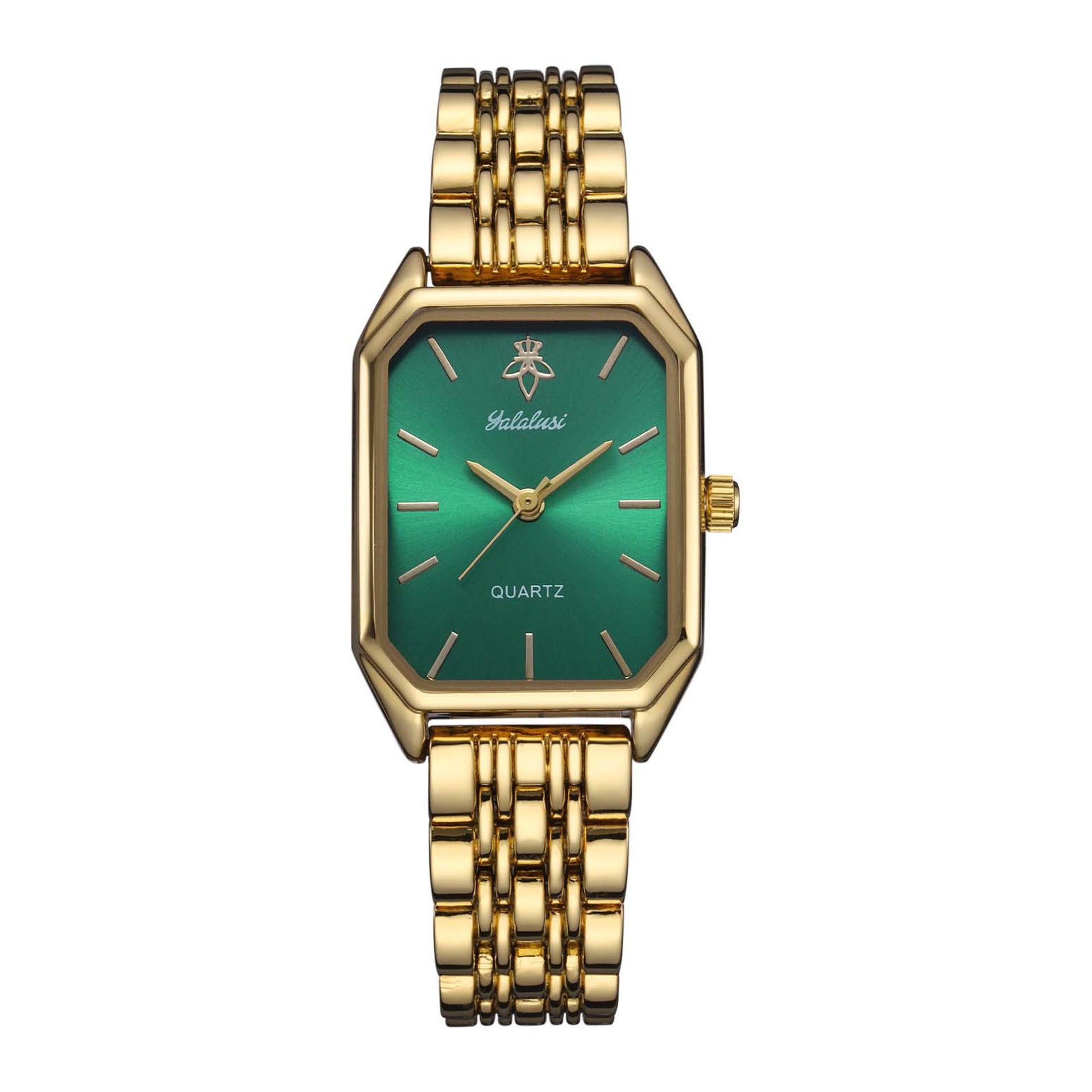 Square dial women's watch front view
