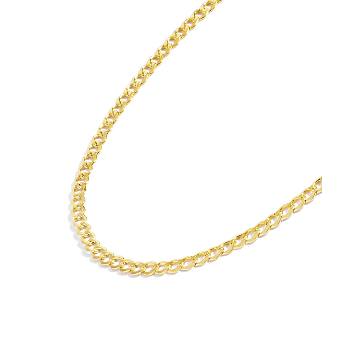 14K gold filled Cuban link chain necklace width size