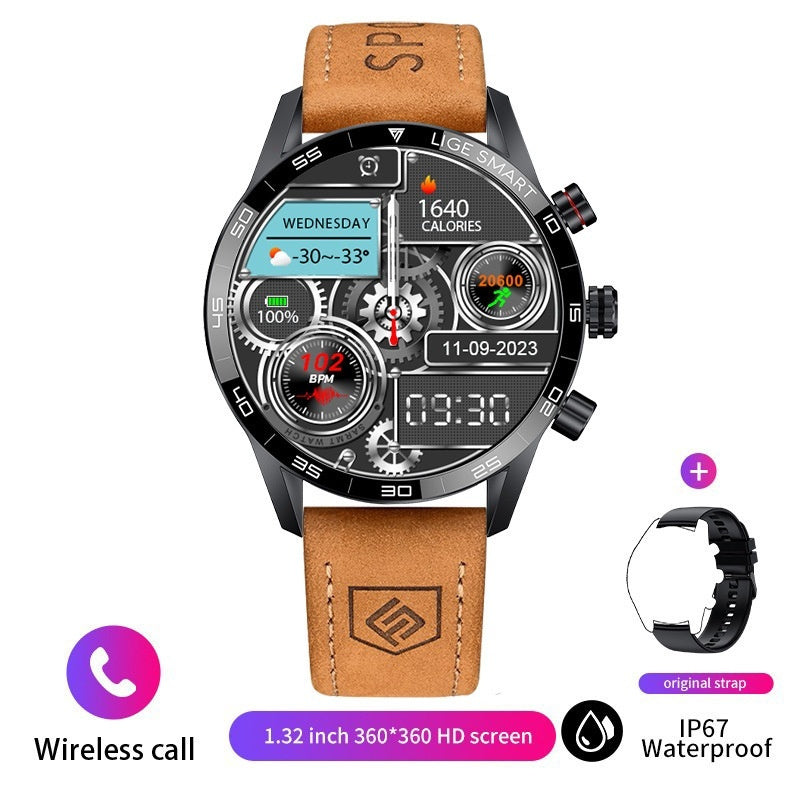 bluetooth smartwatch men blood pressure & heart rate