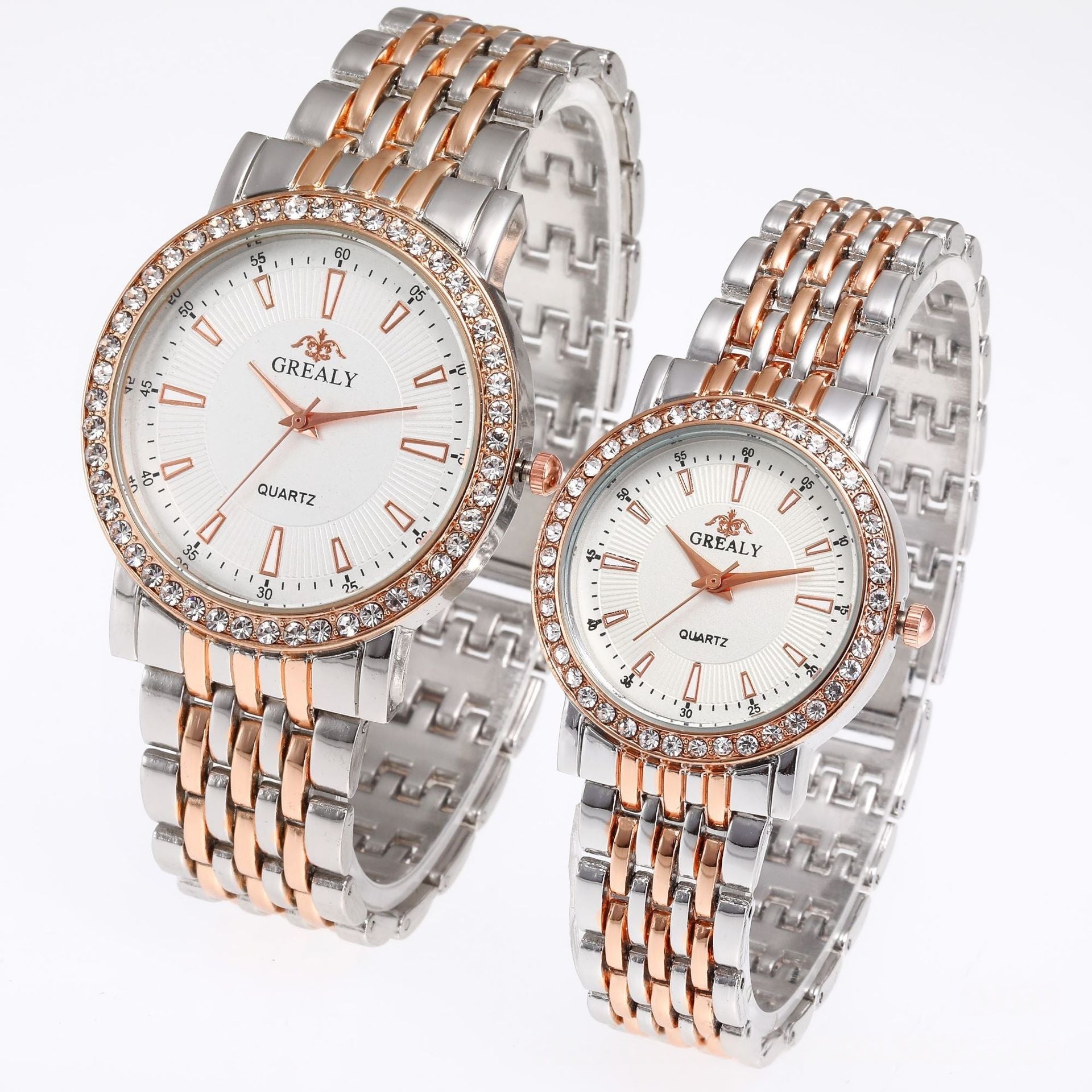Quartz dress couple watches full set