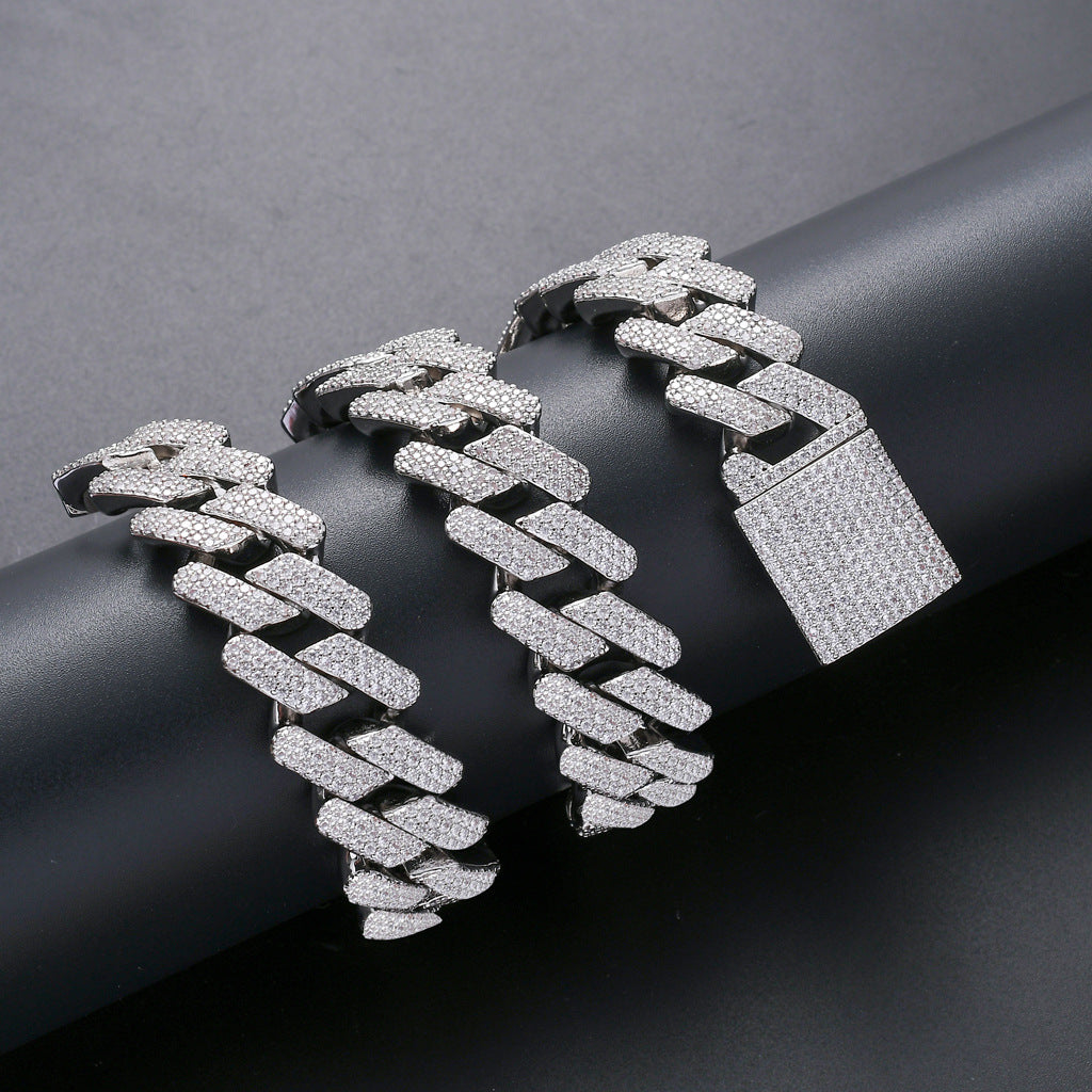 full zircon hip hop necklace