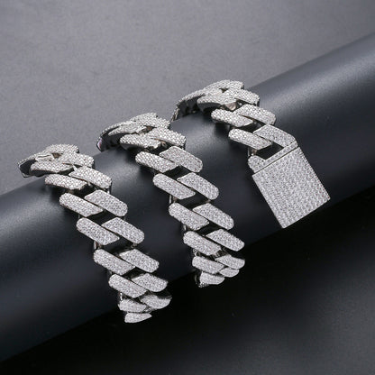 full zircon hip hop necklace