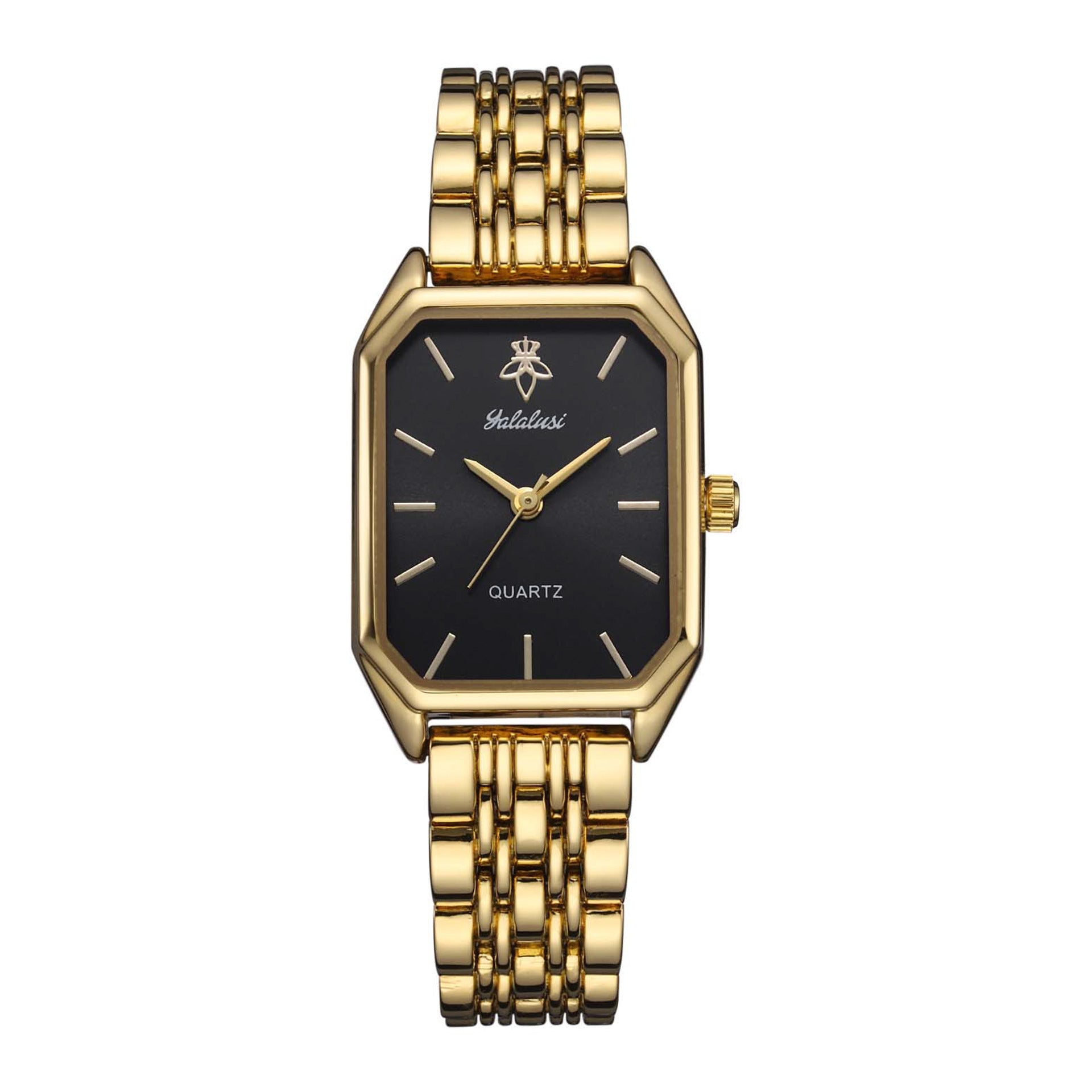 Square dial women's watch front view