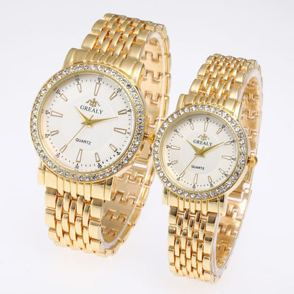 Quartz dress couple watches full set