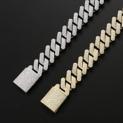 full zircon hip hop necklace