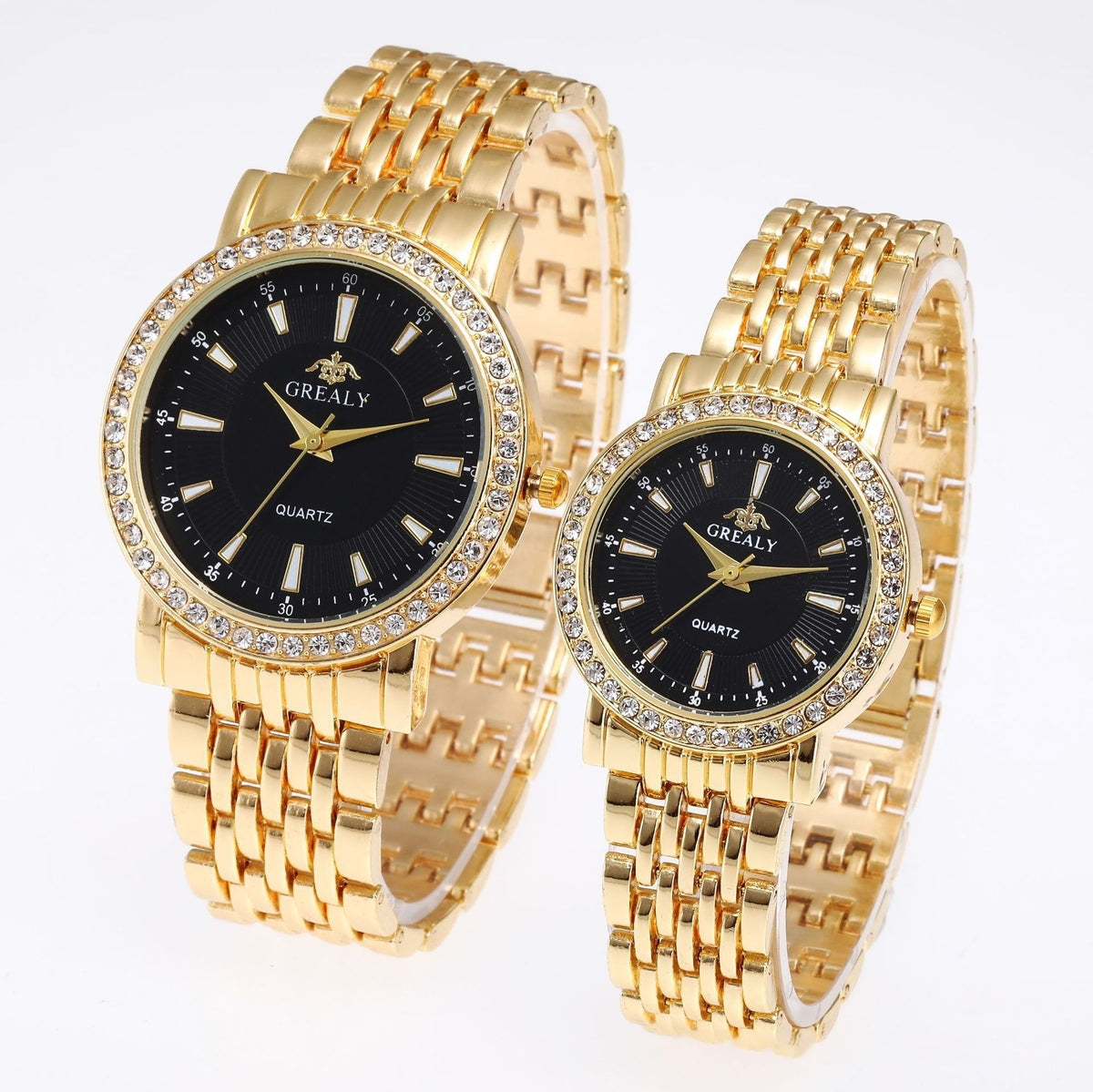 Quartz dress couple watches full set