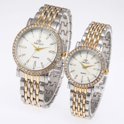 Quartz dress couple watches full set