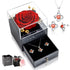Eternal Rose Necklace Earrings Set Gift for Women