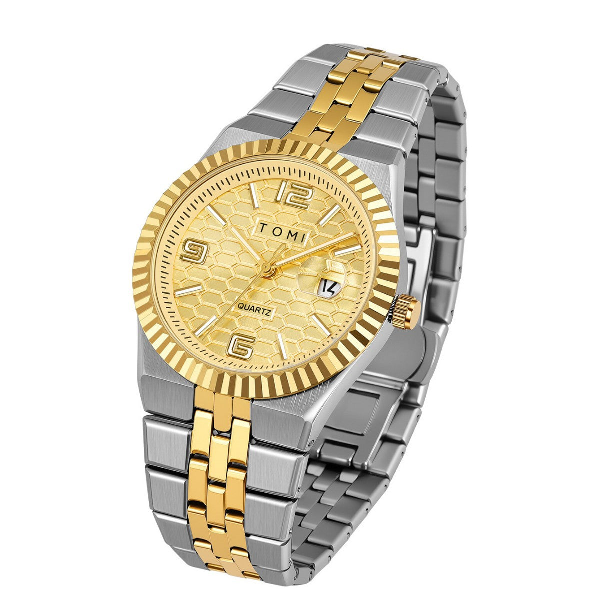 Fashionable minimalist mens watch
