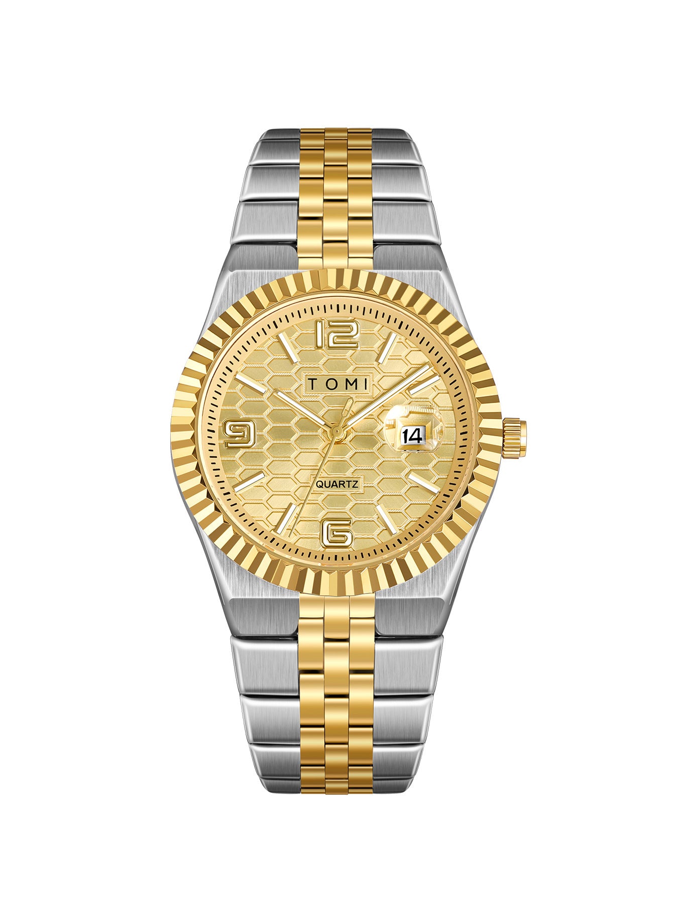 Fashionable minimalist mens watch