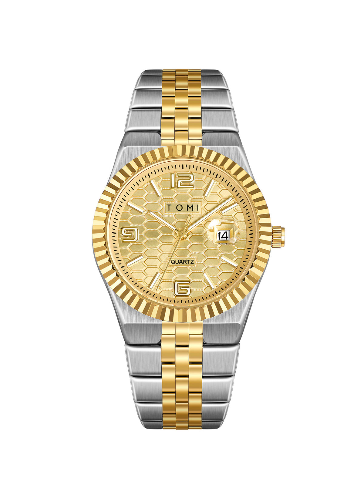 Fashionable minimalist mens watch