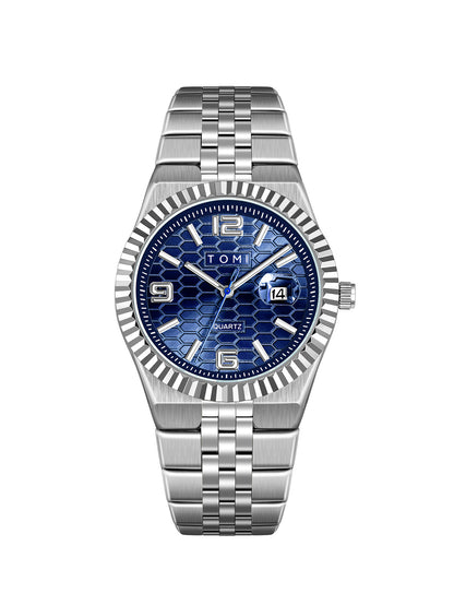 Fashionable minimalist mens watch