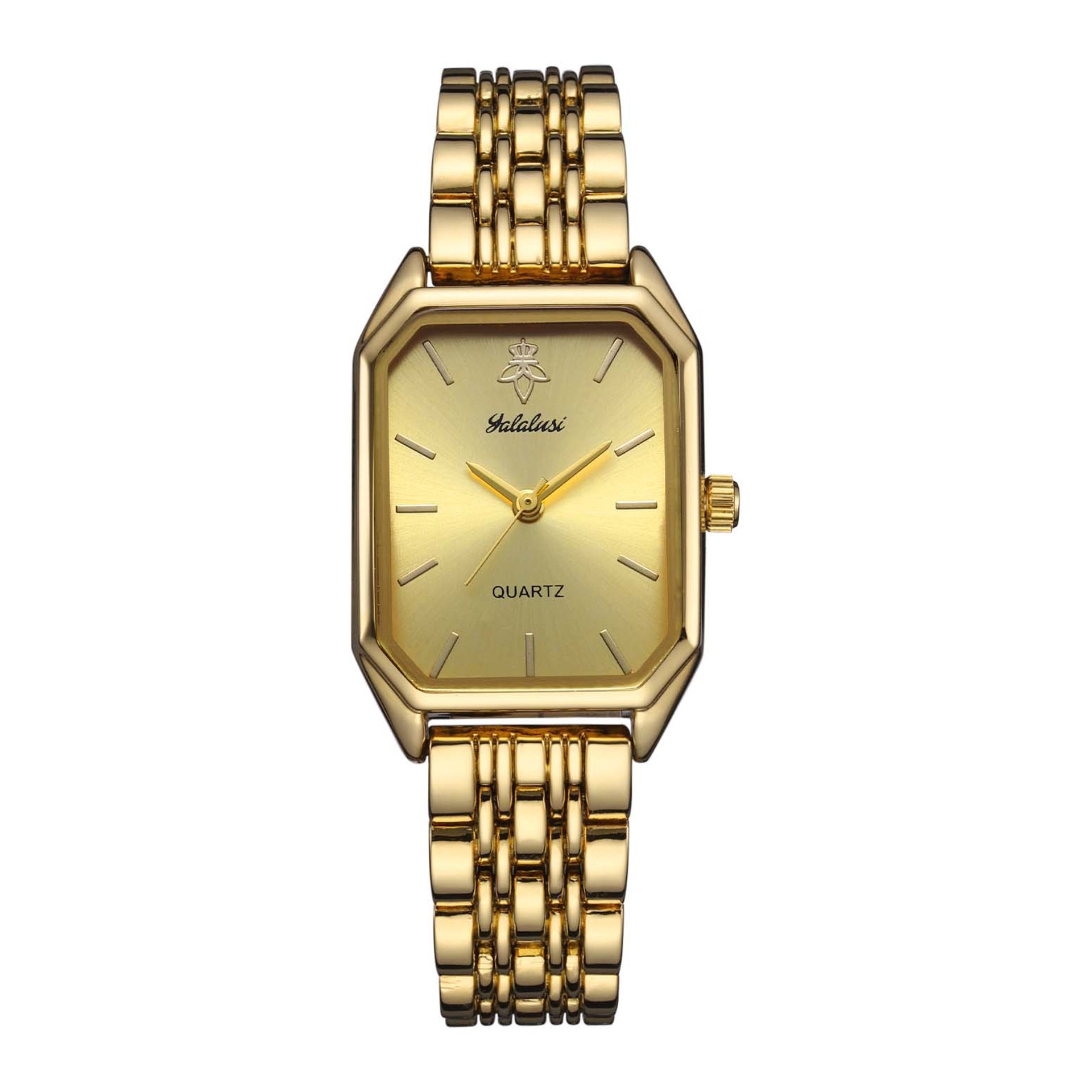 Square dial women's watch front view