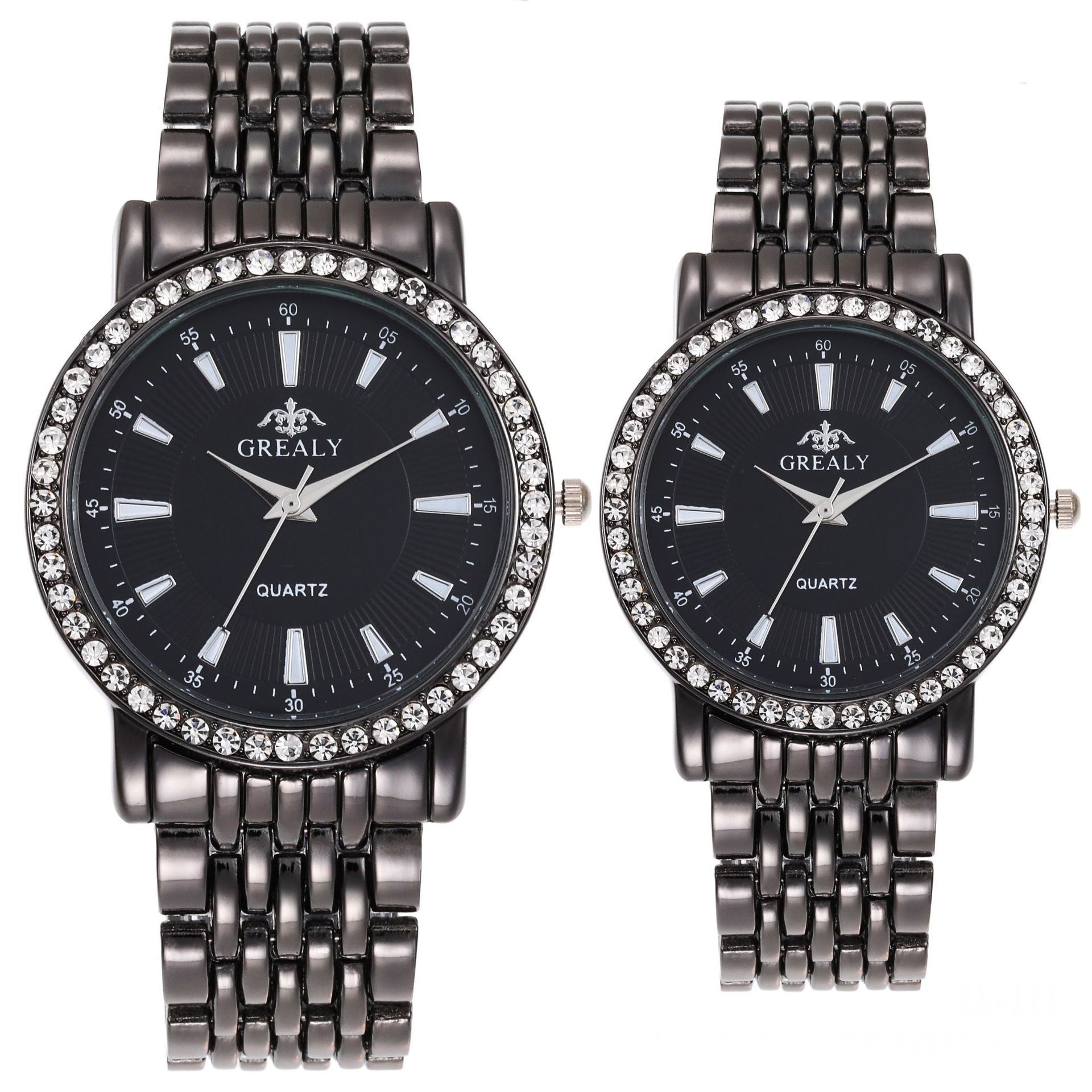 Quartz dress couple watches full set