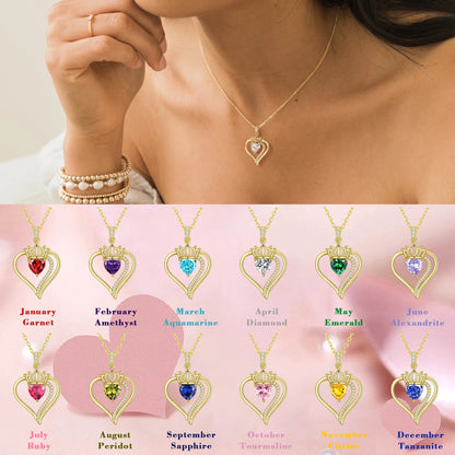 18K gold plated peridot birthstone necklace for women
