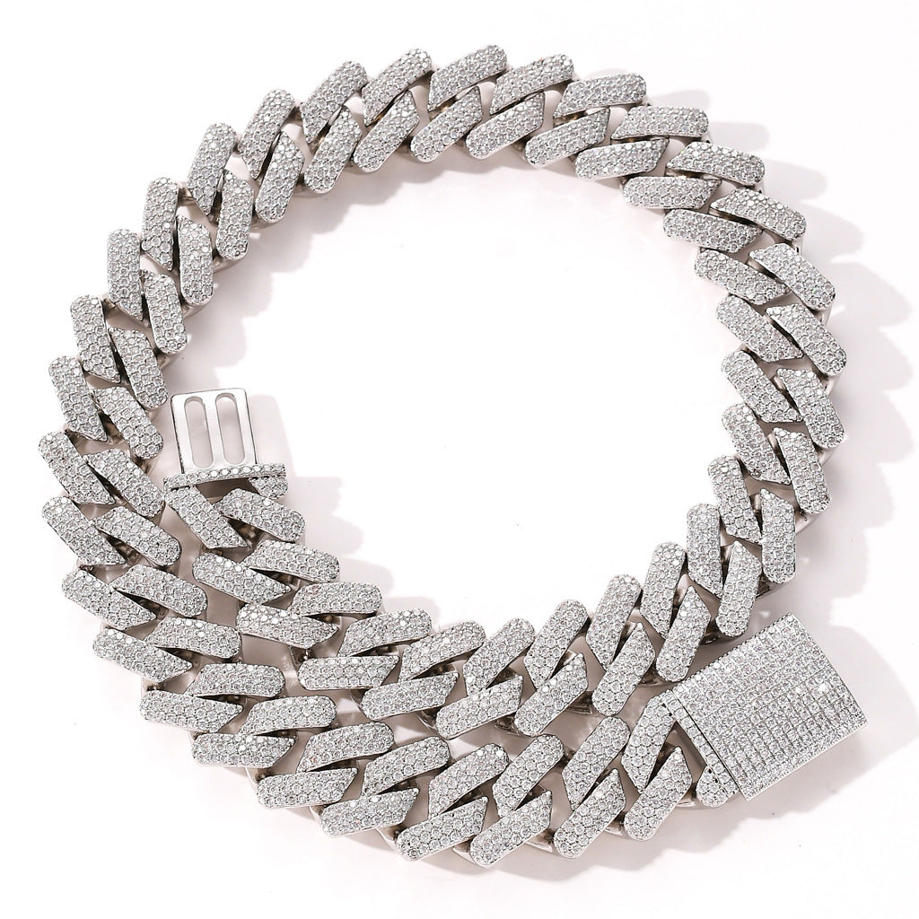 full zircon hip hop necklace