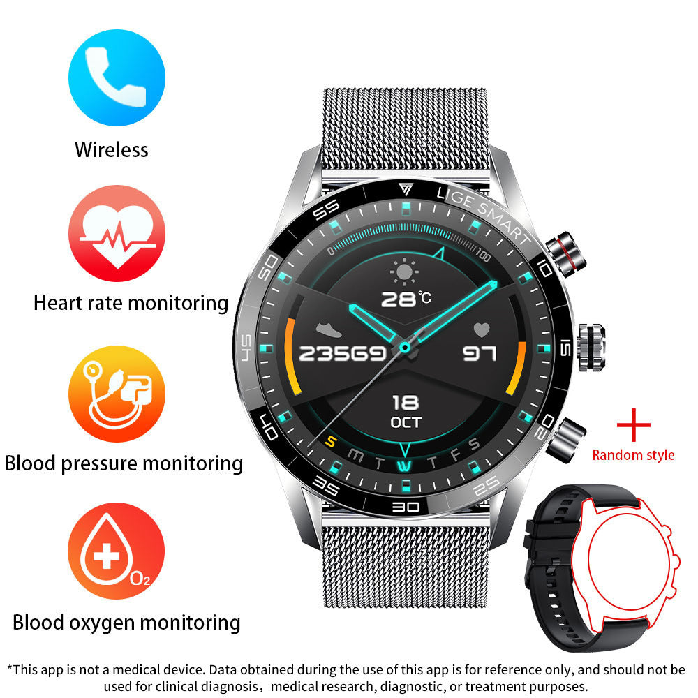 bluetooth smartwatch men blood pressure &amp; heart rate