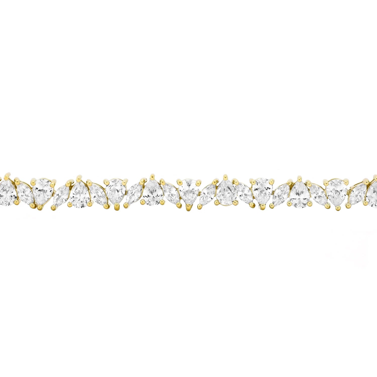14k gold plated sterling silver diamond bracelet women