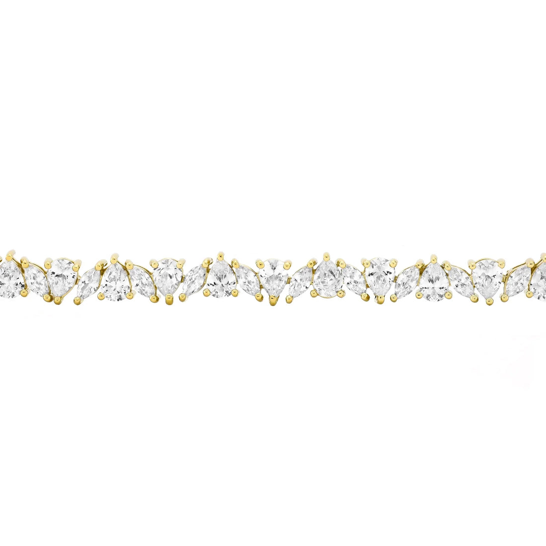 14k gold plated sterling silver diamond bracelet women