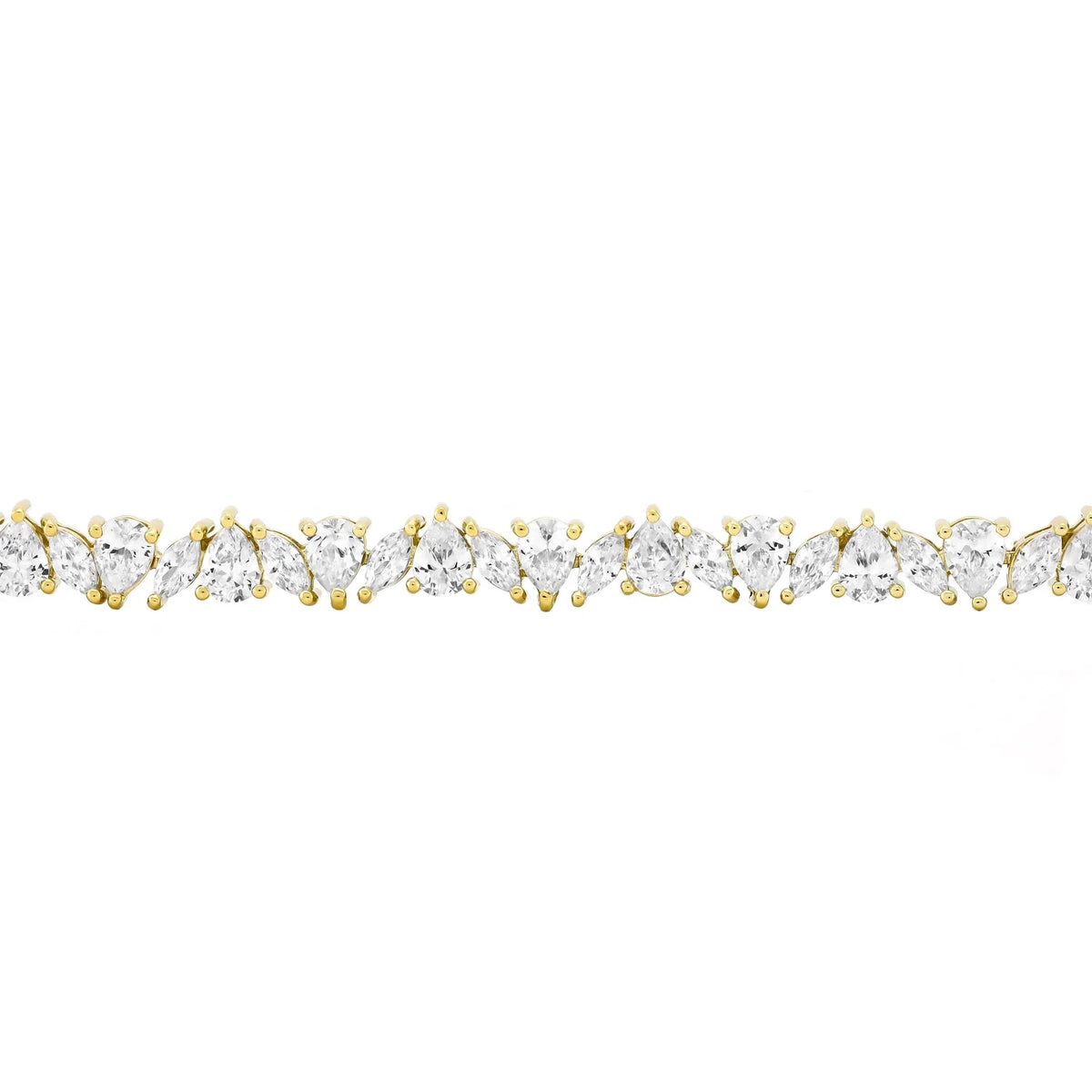 14k gold plated sterling silver diamond bracelet women