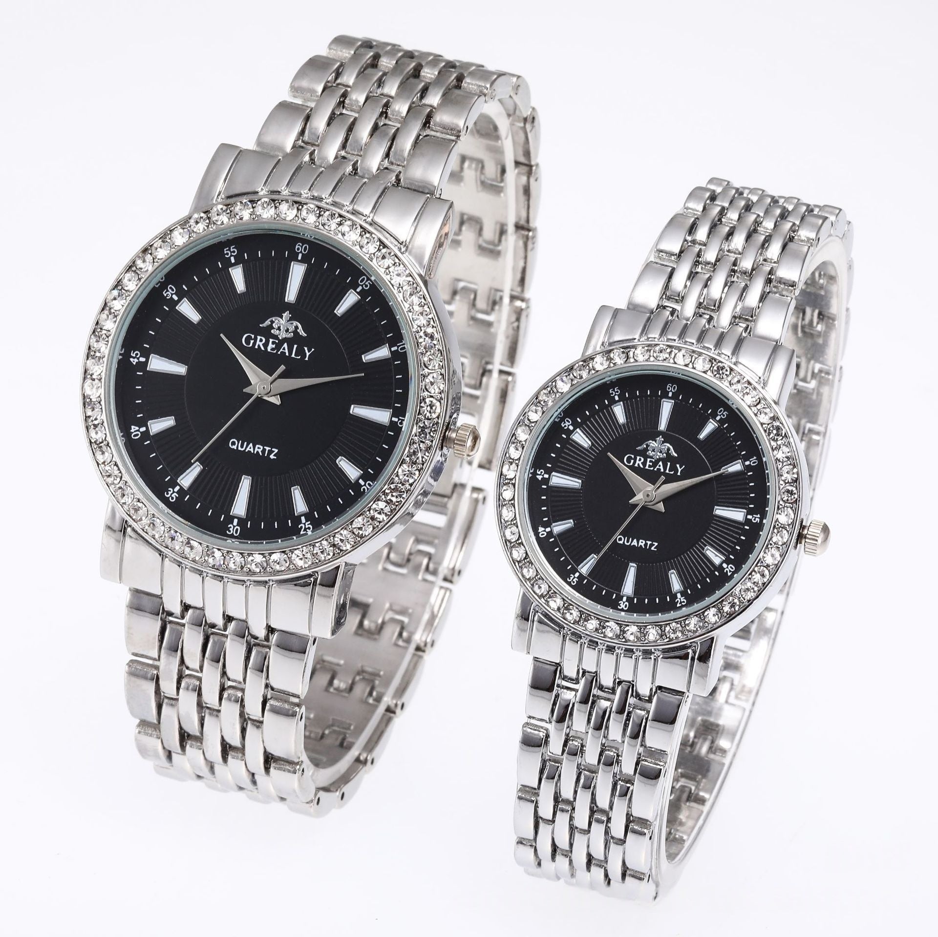 Quartz dress couple watches full set