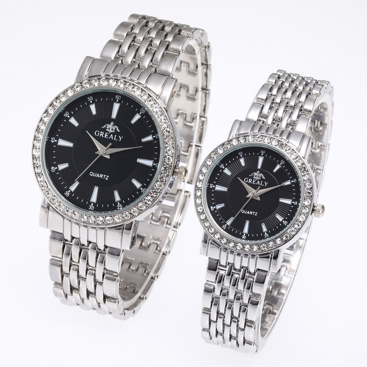 Quartz dress couple watches full set