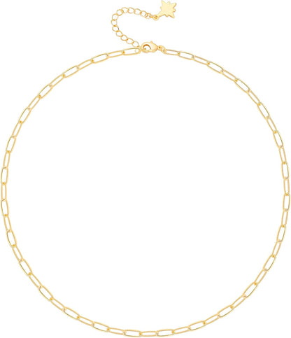 18K Gold Plated Paperclip Chain Choker Sa18K Gold Plated Freshwater Pearl Pendant Necklace Womentellite Chain Freshwater Cultured Biwa Pearl Pendant Necklace Dainty Turquoise Jewelry for Women