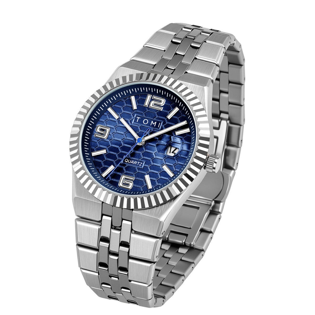 Fashionable minimalist mens watch