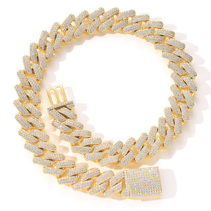 full zircon hip hop necklace