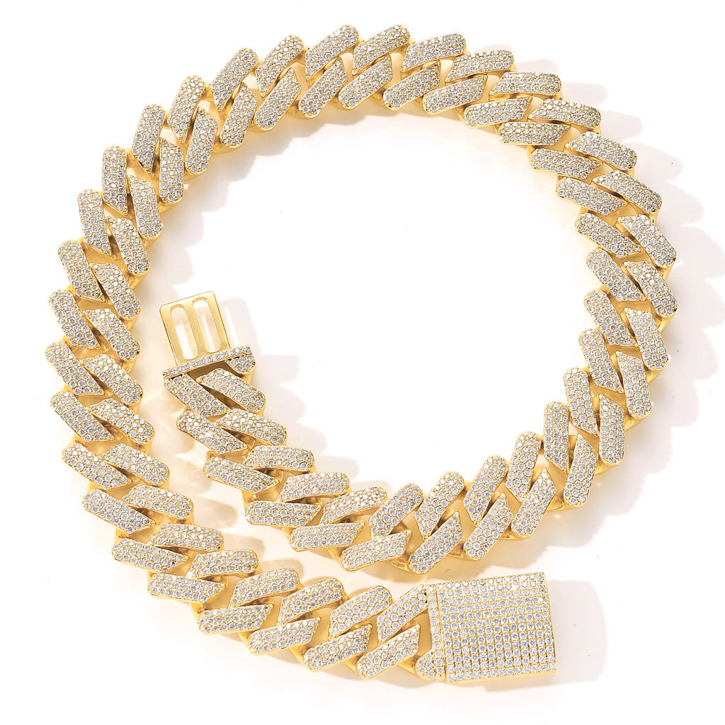 full zircon hip hop necklace