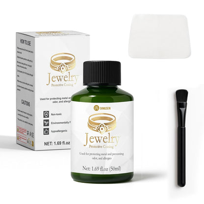 50Ml Jewelry Protective Coating Kit, anti Tarnish Coating for Jewelry, against Wear &amp; Oxidation, Clear Protective Shield for Metals, Gemstones